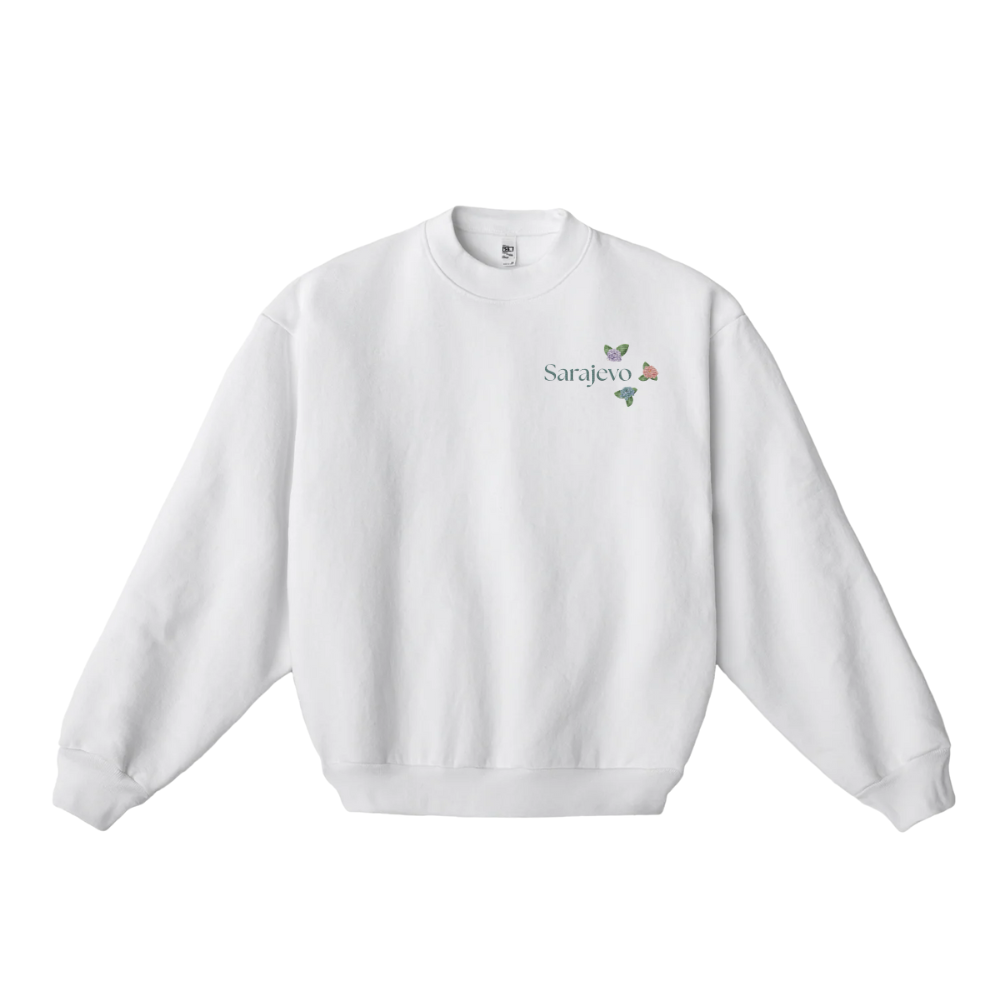 Sarajevo Embroidered Flower Sweatshirt