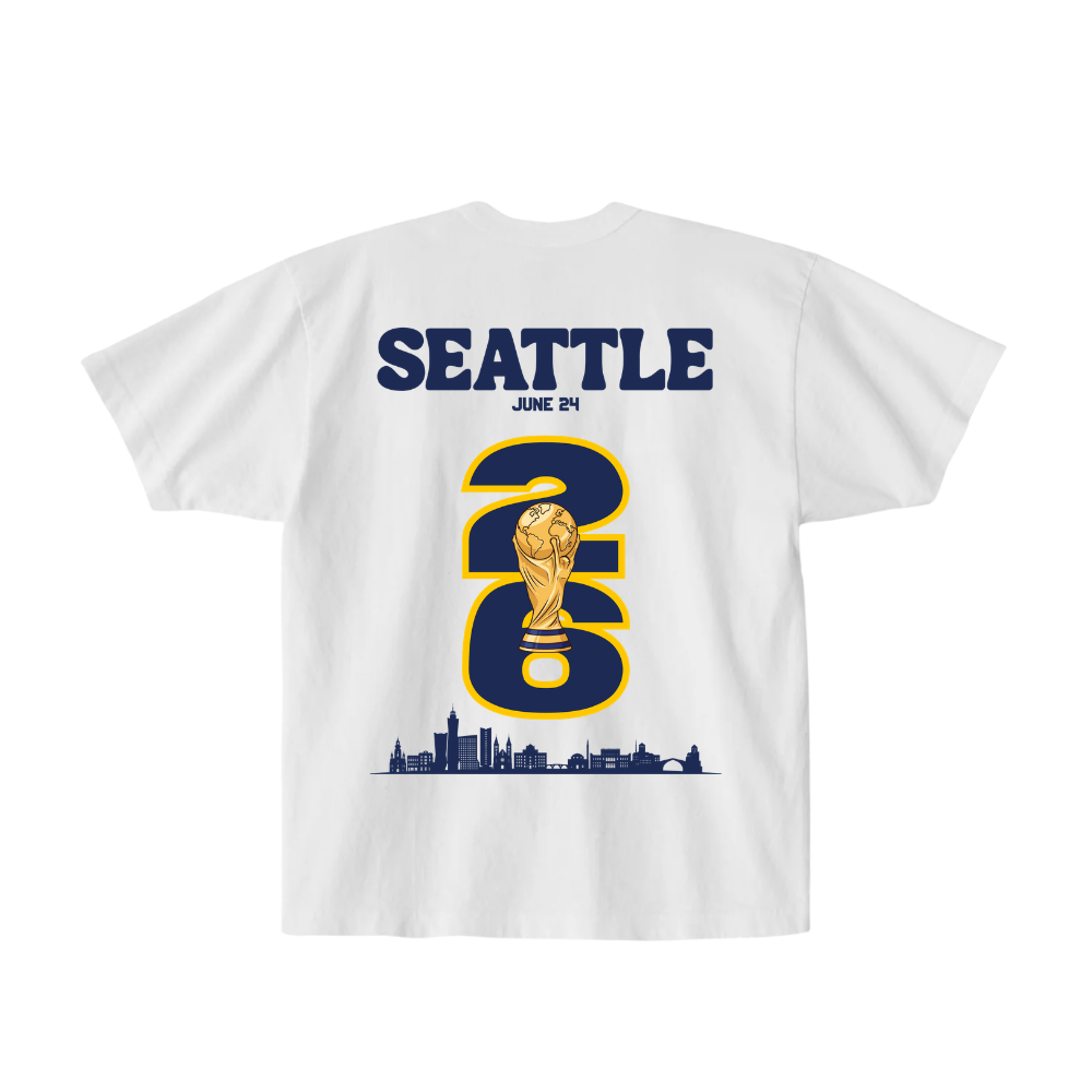 Seattle WC26 Bosnia vs Qatar Game T-Shirt – plavilav